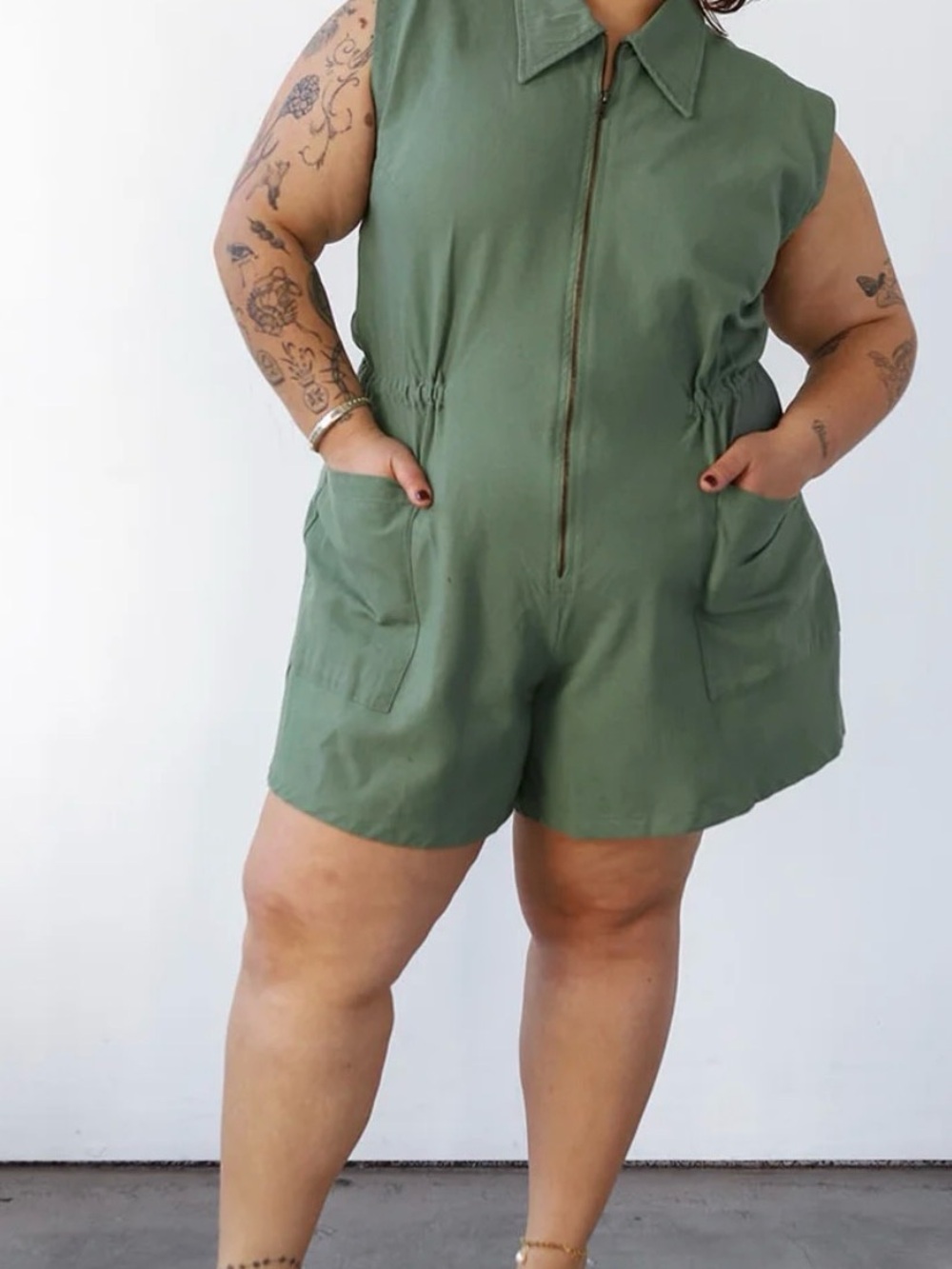 Noble Utility Tank Suit in Seafoam Green sz M